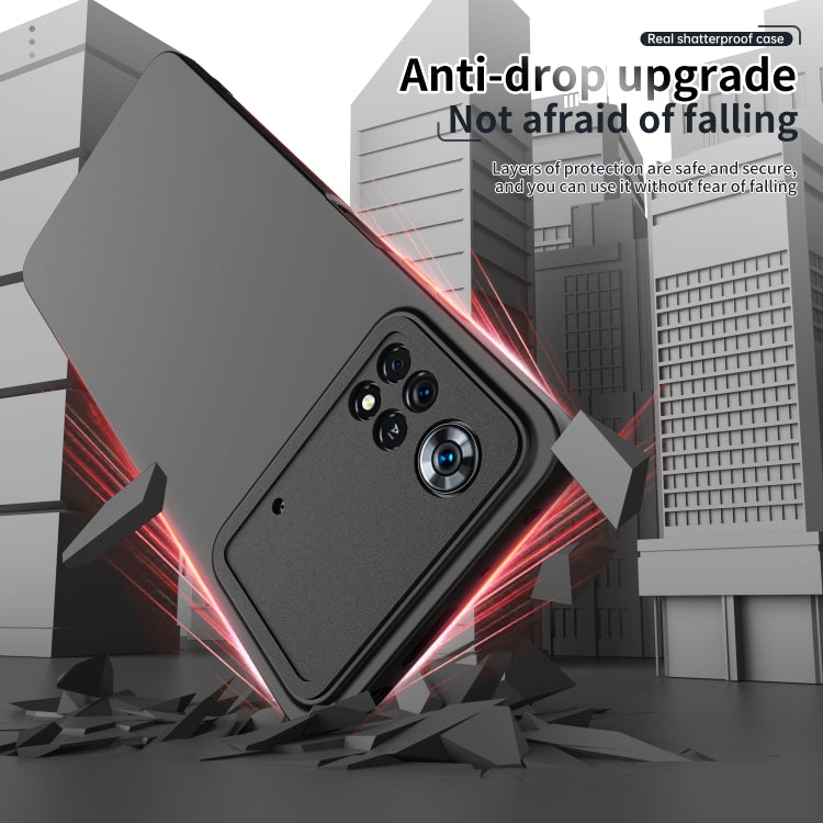 For Xiaomi Poco X4 Pro 5G Eagle Eye Lens Oily Feel Phone Protective Case