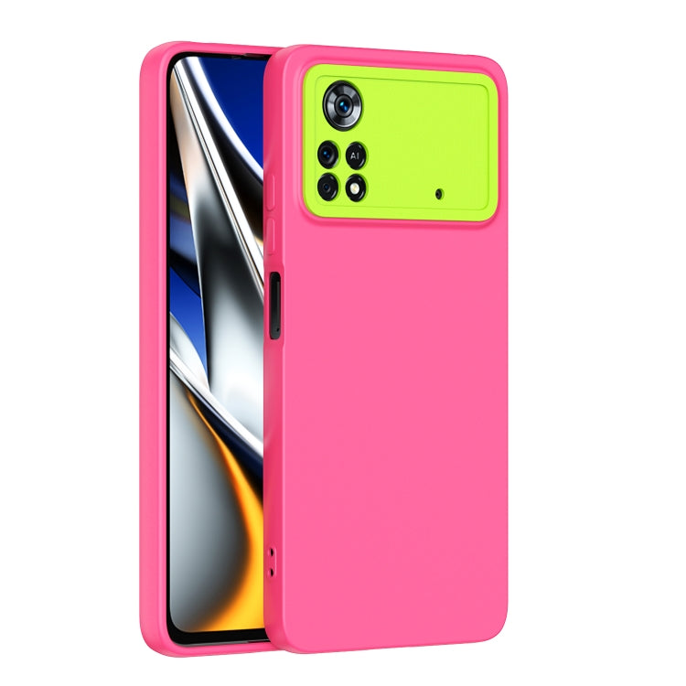 For Xiaomi Poco X4 Pro 5G Eagle Eye Lens Oily Feel Phone Protective Case