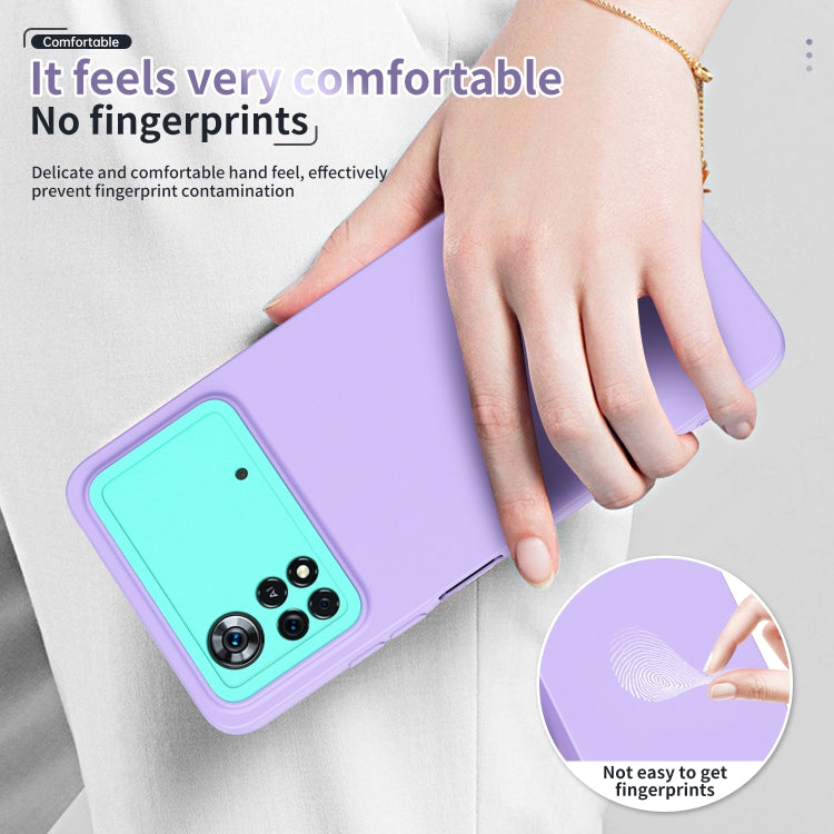 For Xiaomi Poco X4 Pro 5G Eagle Eye Lens Oily Feel Phone Protective Case