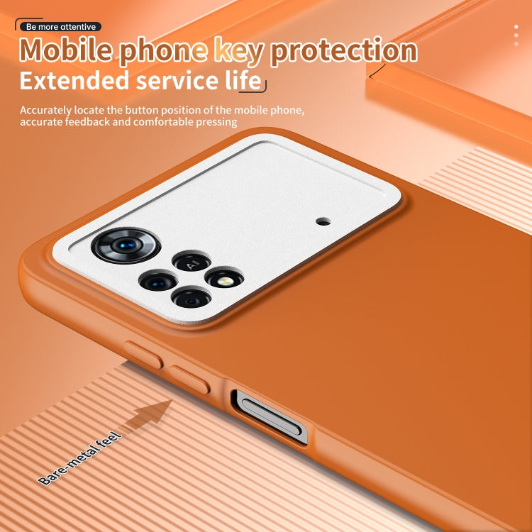 For Xiaomi Poco X4 Pro 5G Eagle Eye Lens Oily Feel Phone Protective Case