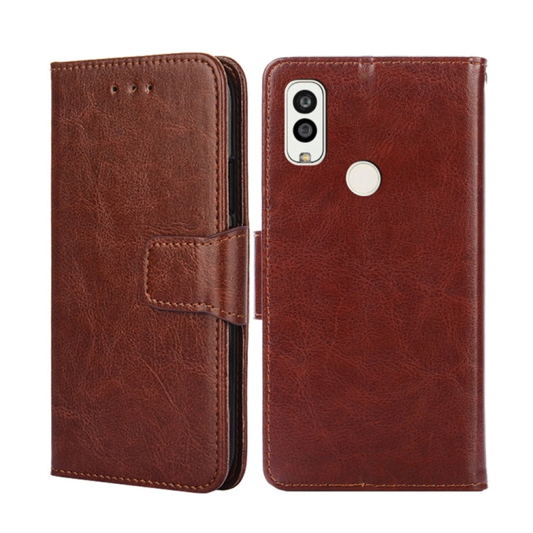 For Kyocera Android One S9/Digno Sanga Edition Crystal Texture Leather Phone Case