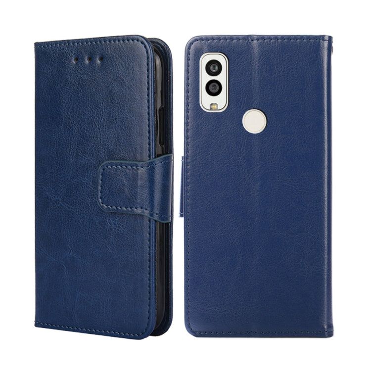 For Kyocera Android One S9/Digno Sanga Edition Crystal Texture Leather Phone Case