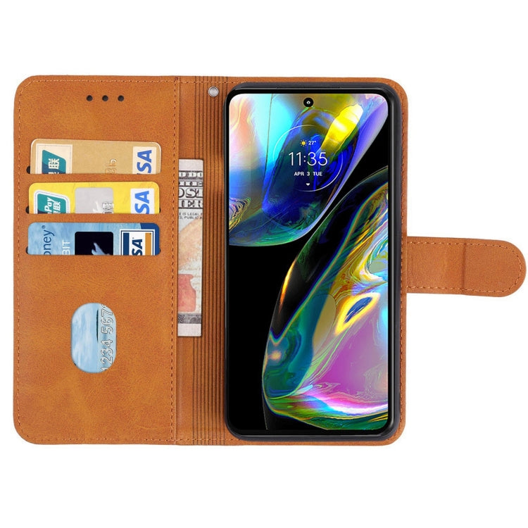 For Motorola Moto G71s Leather Phone Case
