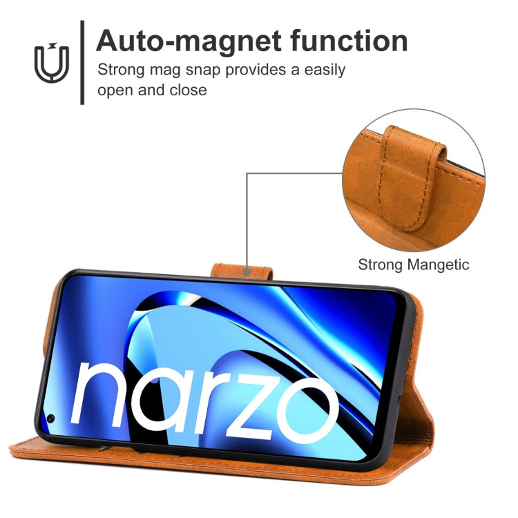 For OPPO Realme Narzo 50 Pro Leather Phone Case