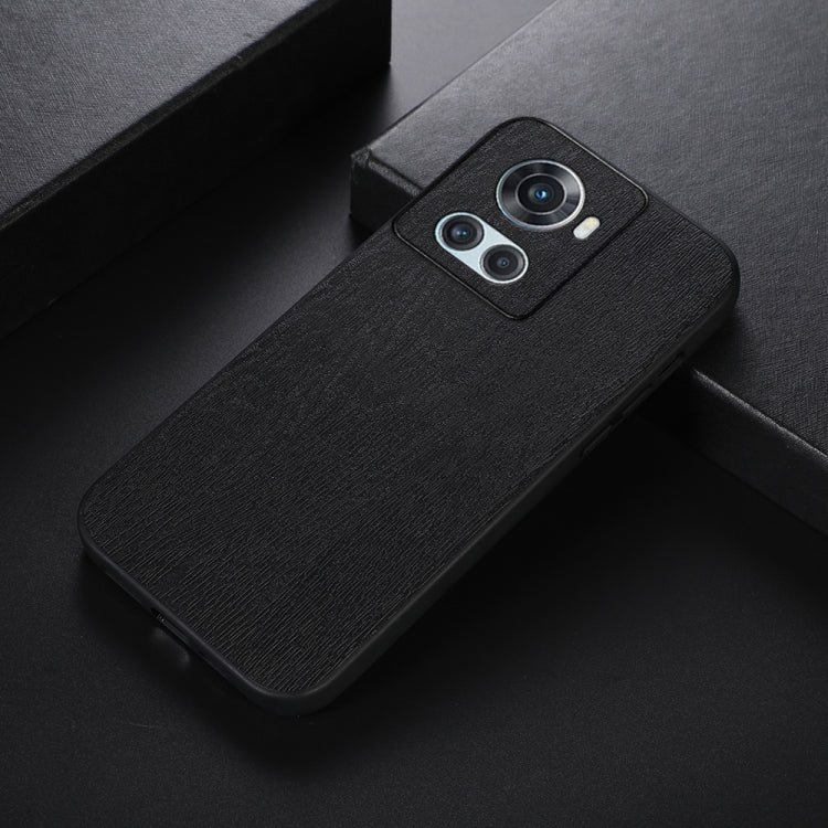 For OnePlus 10R / Ace Wood Texture PU Phone Case