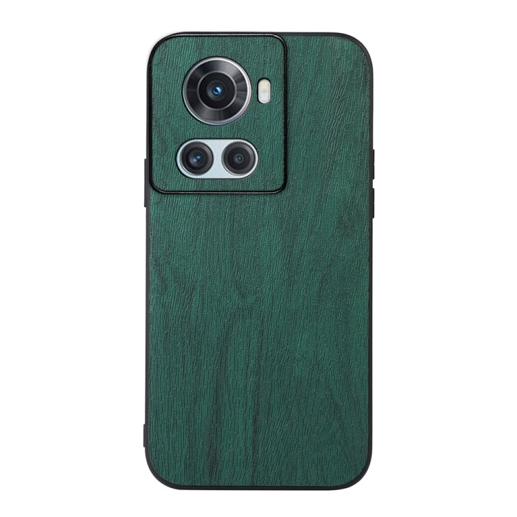For OnePlus 10R / Ace Wood Texture PU Phone Case