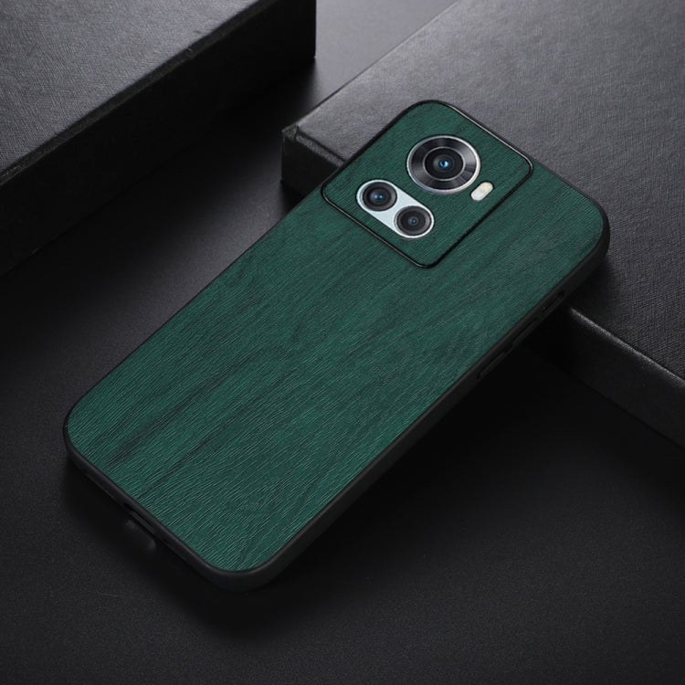 For OnePlus 10R / Ace Wood Texture PU Phone Case