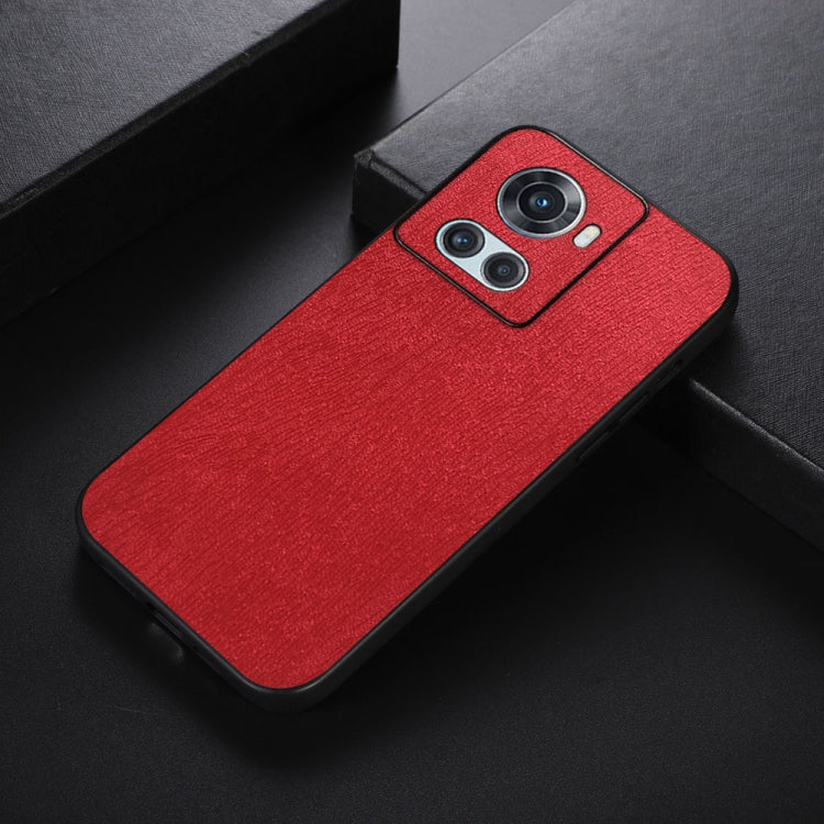 For OnePlus 10R / Ace Wood Texture PU Phone Case