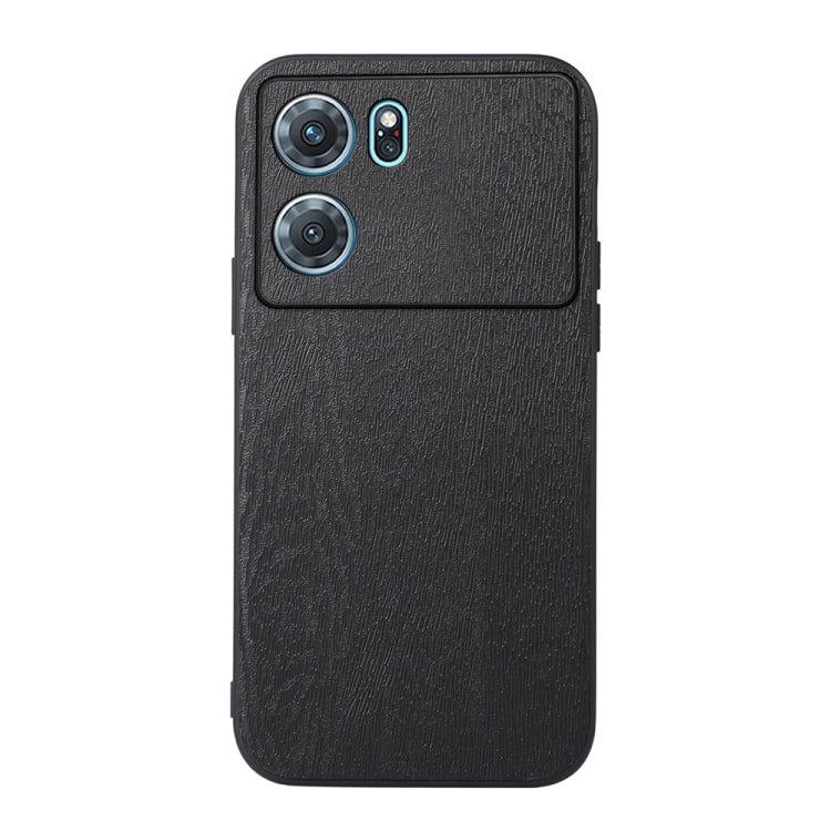 For OPPO K10 5G Wood Texture PU Phone Case
