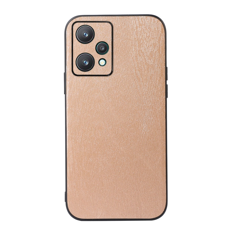 For OPPO Realme 9 Pro / Realme V25 Wood Texture PU Phone Case