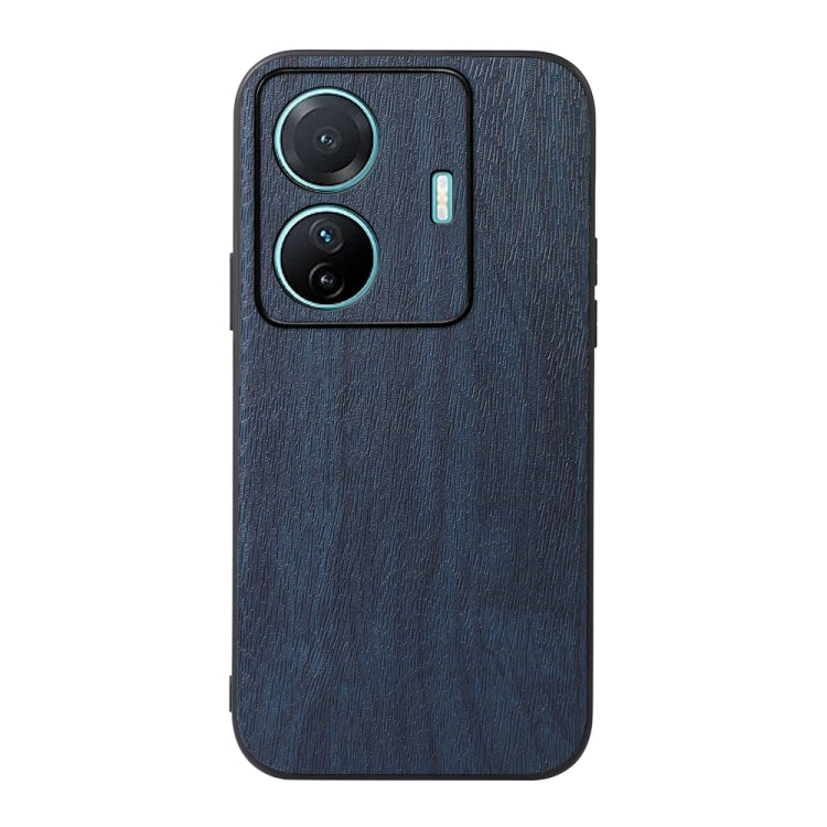 For vivo S15e Wood Texture PU Phone Case