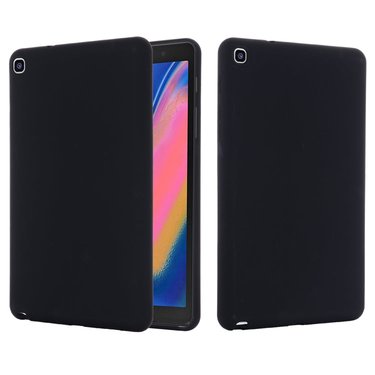 For Samsung Galaxy Tab A 8.0&S Pen 2019 Solid Color Liquid Silicone Shockpoof Tablet Case