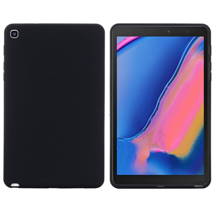 For Samsung Galaxy Tab A 8.0&S Pen 2019 Solid Color Liquid Silicone Shockpoof Tablet Case