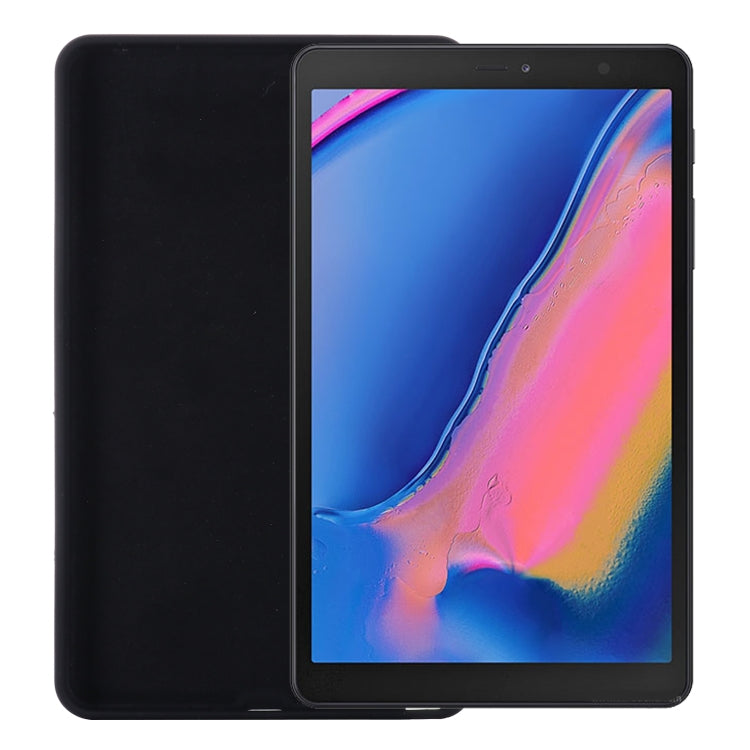 For Samsung Galaxy Tab A 8.0&S Pen 2019 Solid Color Liquid Silicone Shockpoof Tablet Case