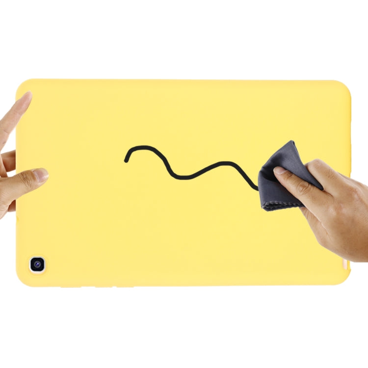 For Samsung Galaxy Tab A 8.0&S Pen 2019 Solid Color Liquid Silicone Shockpoof Tablet Case