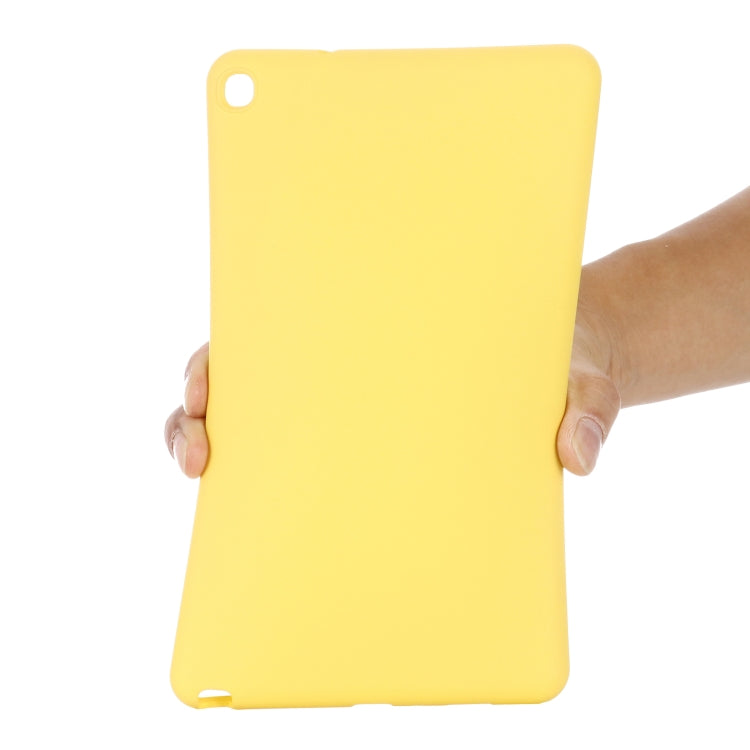 For Samsung Galaxy Tab A 8.0&S Pen 2019 Solid Color Liquid Silicone Shockpoof Tablet Case