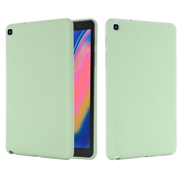 For Samsung Galaxy Tab A 8.0&S Pen 2019 Solid Color Liquid Silicone Shockpoof Tablet Case