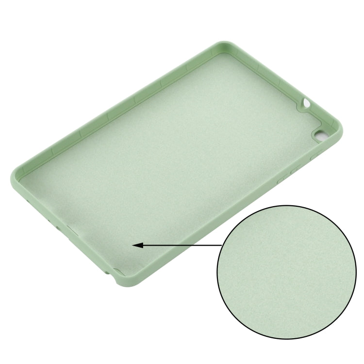 For Samsung Galaxy Tab A 8.0&S Pen 2019 Solid Color Liquid Silicone Shockpoof Tablet Case