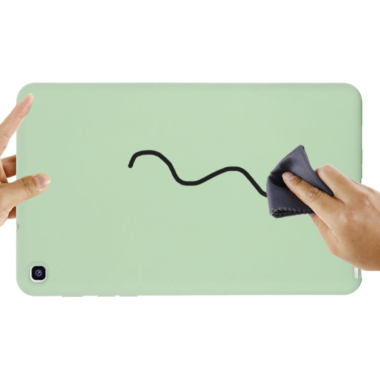 For Samsung Galaxy Tab A 8.0&S Pen 2019 Solid Color Liquid Silicone Shockpoof Tablet Case