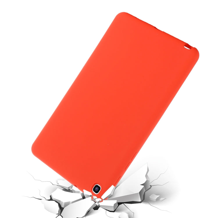 For Samsung Galaxy Tab A 8.0&S Pen 2019 Solid Color Liquid Silicone Shockpoof Tablet Case