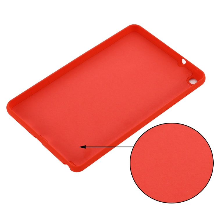 For Samsung Galaxy Tab A 8.0&S Pen 2019 Solid Color Liquid Silicone Shockpoof Tablet Case