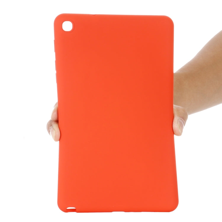 For Samsung Galaxy Tab A 8.0&S Pen 2019 Solid Color Liquid Silicone Shockpoof Tablet Case