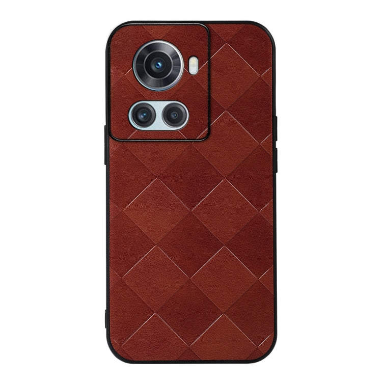 For OnePlus 10R / Ace Weave Plaid PU Phone Case