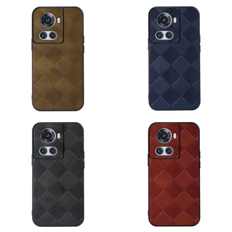 For OnePlus 10R / Ace Weave Plaid PU Phone Case