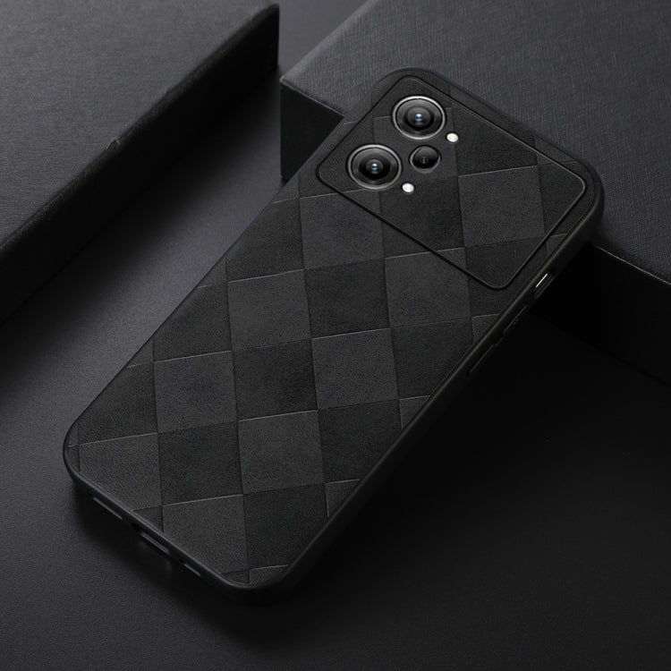 For OPPO K10 Pro 5G Weave Plaid PU Phone Case