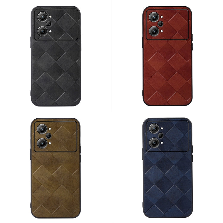 For OPPO K10 Pro 5G Weave Plaid PU Phone Case