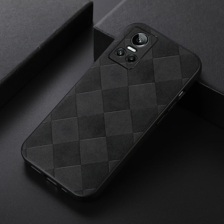 For OPPO Realme GT Neo3 Weave Plaid PU Phone Case