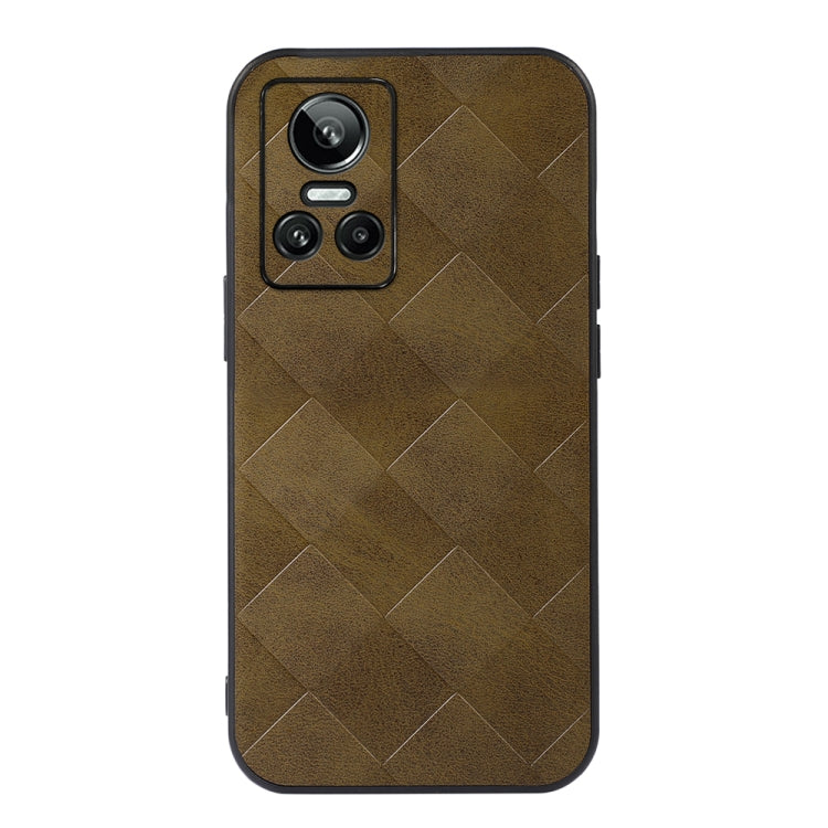 For OPPO Realme GT Neo3 Weave Plaid PU Phone Case