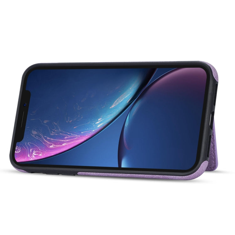 For iPhone XR Zipper Card Holder Phone Case