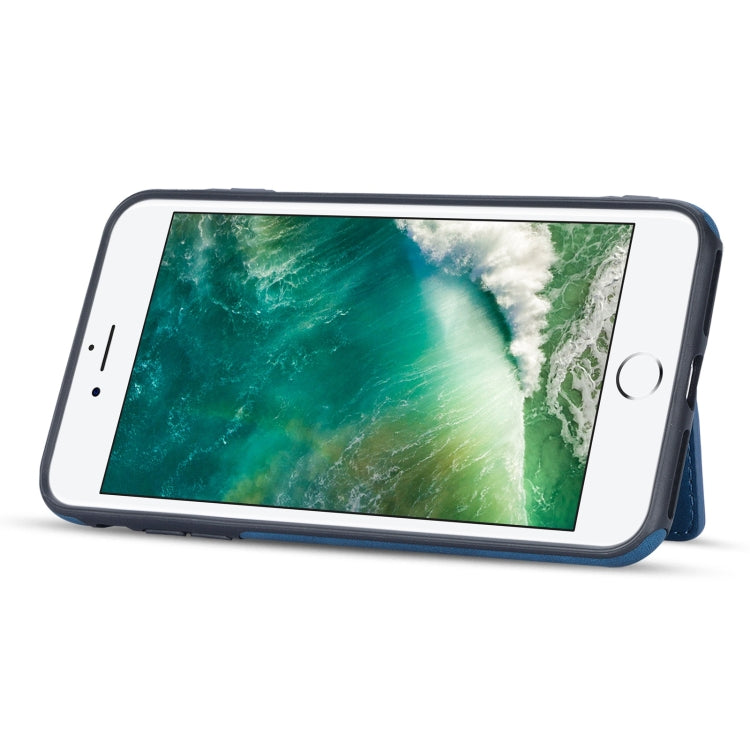 For iPhone SE 2022 / SE 2020 / 8 / 7 Zipper Card Holder Phone Case