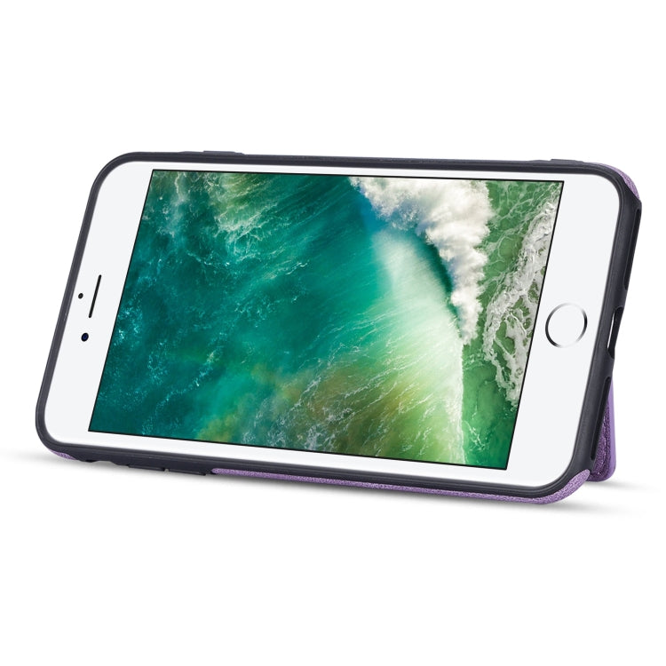 For iPhone SE 2022 / SE 2020 / 8 / 7 Zipper Card Holder Phone Case