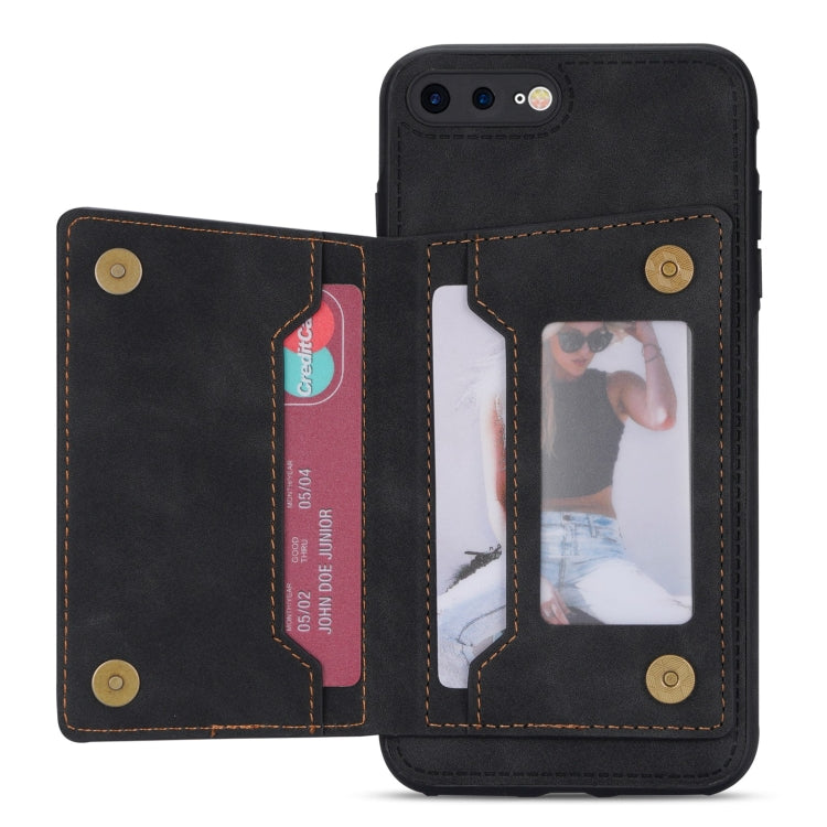 Zipper Card Holder Phone Case For iPhone 8 Plus / 7 Plus