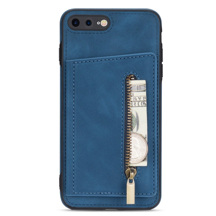 Zipper Card Holder Phone Case For iPhone 8 Plus / 7 Plus