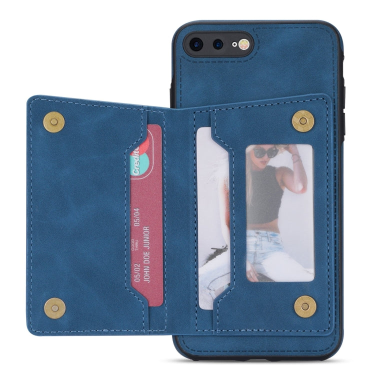 Zipper Card Holder Phone Case For iPhone 8 Plus / 7 Plus