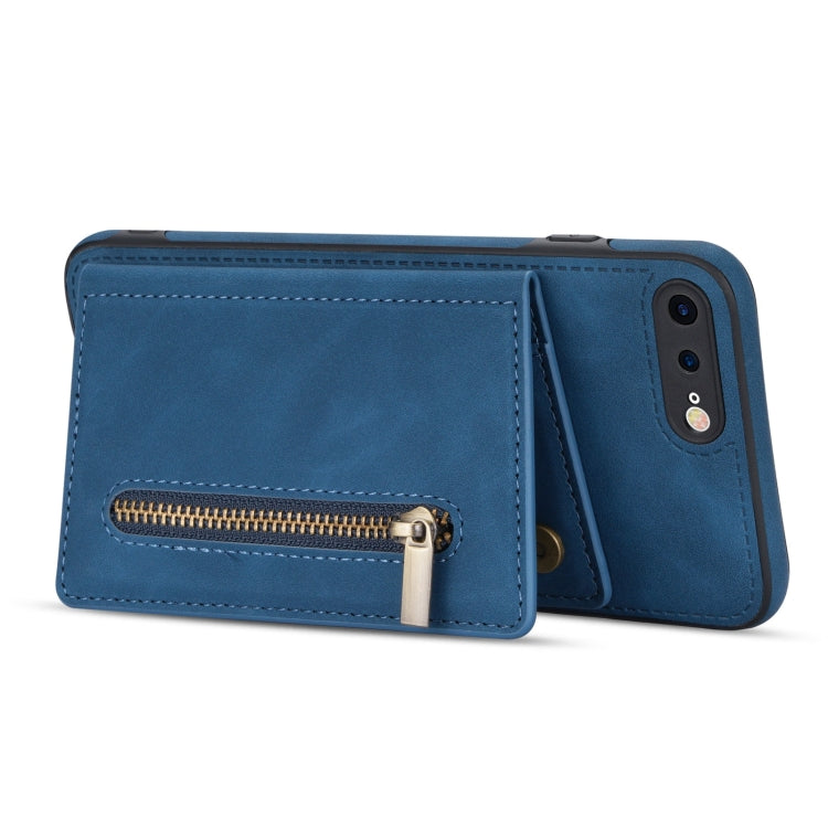 Zipper Card Holder Phone Case For iPhone 8 Plus / 7 Plus