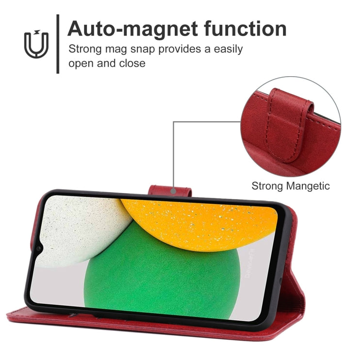 For Samsung Galaxy A03 EU Version 166.5mm Leather Phone Case