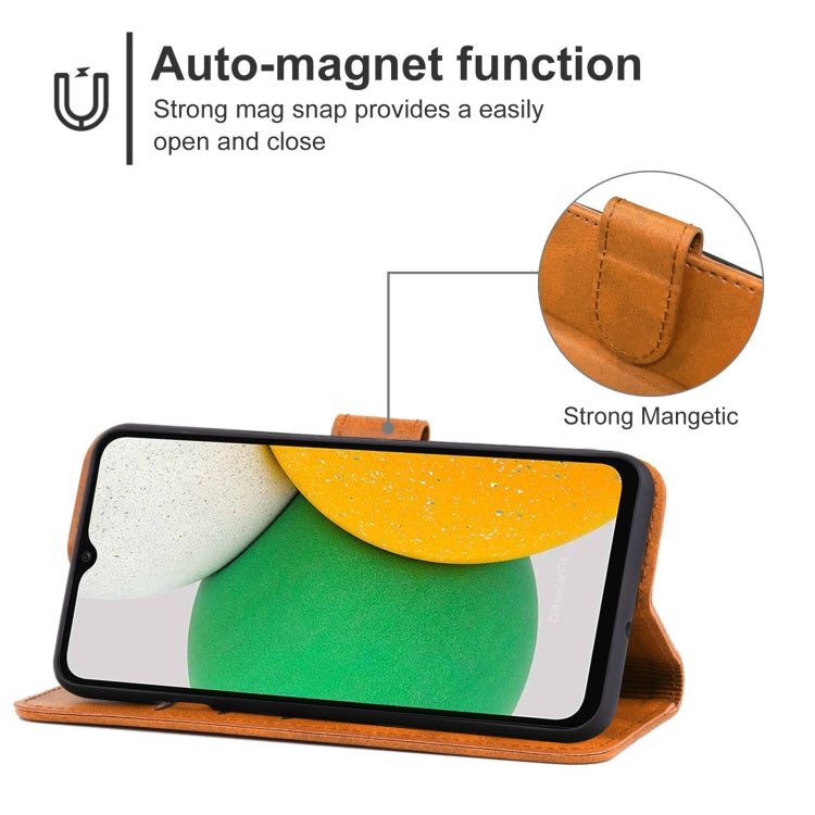 For Samsung Galaxy A03 EU Version 166.5mm Leather Phone Case