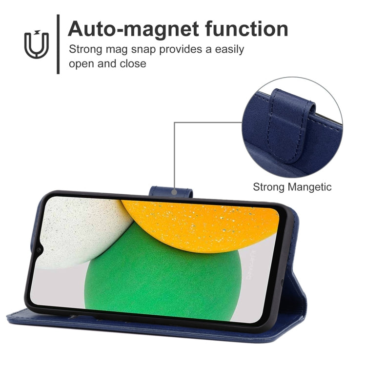 For Samsung Galaxy A03 EU Version 166.5mm Leather Phone Case