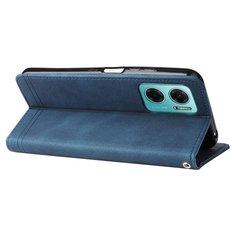 For Xiaomi Redmi Note 11E / 10 Prime+ 5G Skin Feel Life Tree Metal Button Leather Phone Case