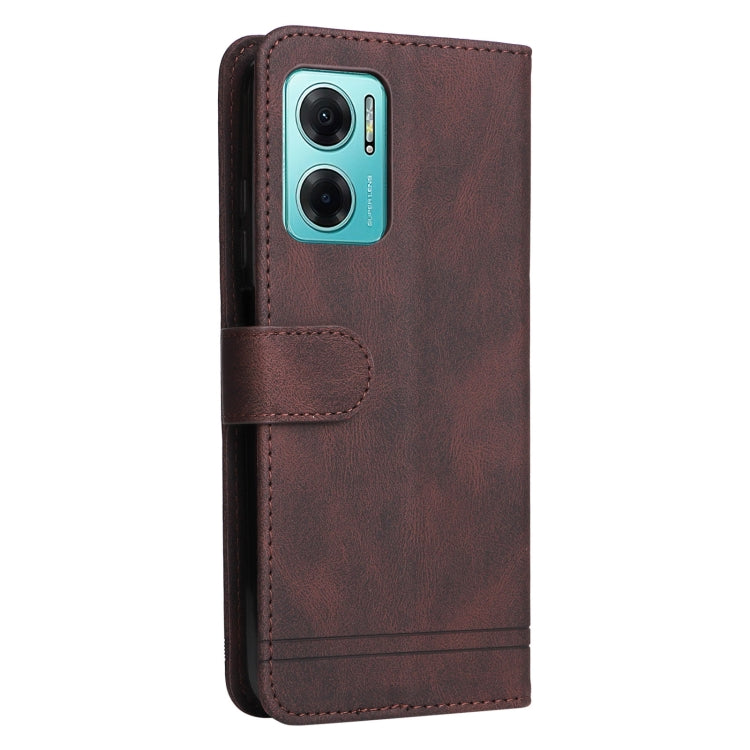 For Xiaomi Redmi Note 11E / 10 Prime+ 5G Skin Feel Life Tree Metal Button Leather Phone Case
