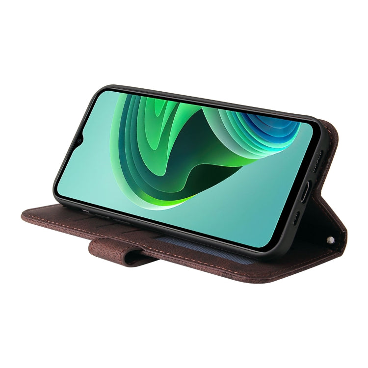 For Xiaomi Redmi Note 11E / 10 Prime+ 5G Skin Feel Life Tree Metal Button Leather Phone Case