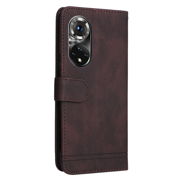 For Honor 50 Pro / Huawei nova 9 Pro Skin Feel Life Tree Metal Button Leather Phone Case