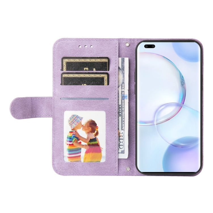 For Honor 50 Pro / Huawei nova 9 Pro Skin Feel Life Tree Metal Button Leather Phone Case