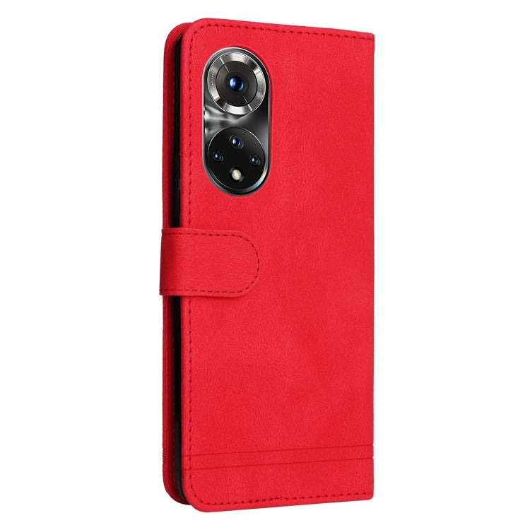 For Honor 50 Pro / Huawei nova 9 Pro Skin Feel Life Tree Metal Button Leather Phone Case
