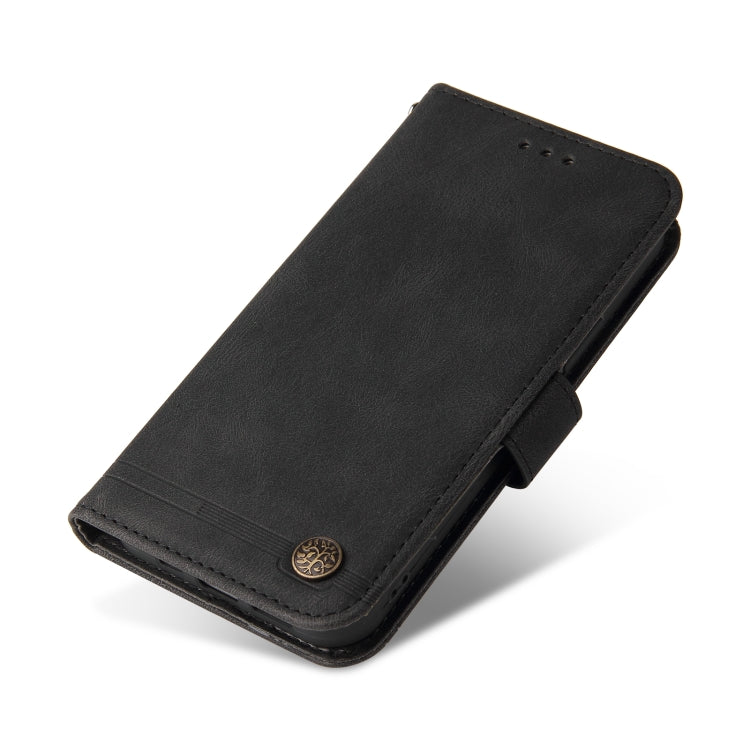 For Infinix Note 11 Skin Feel Life Tree Metal Button Leather Phone Case