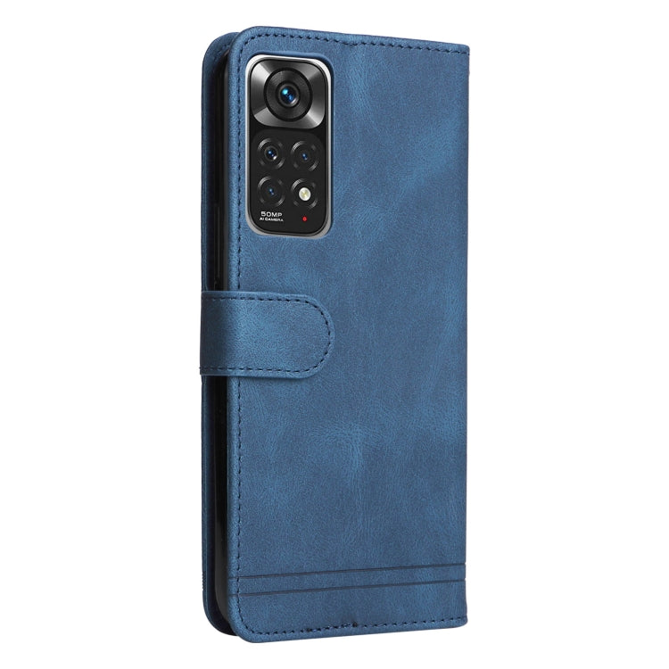 For Infinix Note 11 Skin Feel Life Tree Metal Button Leather Phone Case